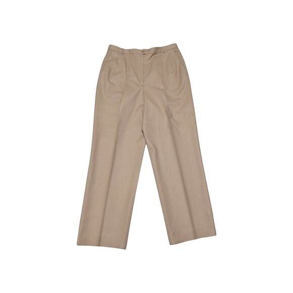 Vintage 80s Pendleton Pleated Trousers Pants Camel Tan Virgin Wool Corpcore 16 - Picture 3 of 5